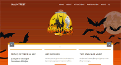 Desktop Screenshot of hauntfest.org