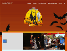 Tablet Screenshot of hauntfest.org